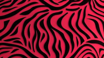 A striking zebra stripe pattern in red and black creates a lively and energetic visual for various uses video