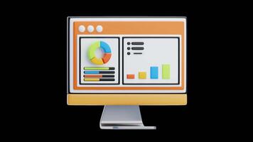 3D Animation of Data Analytics video