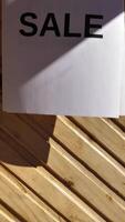 Cyber Monday instagram vertical stories. Sale with change effect on wooden background , sunny day video