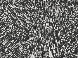 Seamless abstract animal-inspired pattern featuring dynamic black and white organic lines. Ideal for textile design, modern wallpapers, branding projects, and decorative backgrounds vector