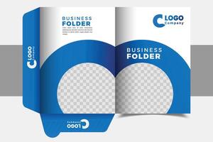 Colorful Modern Brochure Design Template File Folder Document Folder vector