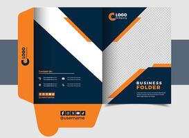 Colorful Modern Business folder Template for files and design vector