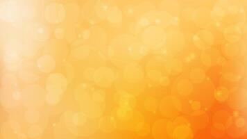 Bokeh background orange and yellow color. Warm seasonal vibes, Peaceful Autumn banner vector
