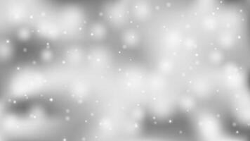 Winter snow bokeh white soft light abstract on gray background illustration vector