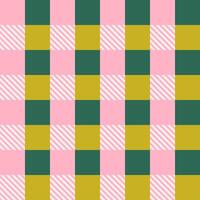 Abstract square geometric seamless pattern. Mosaic grid style background. Tartan-style print resembling a festive Christmas plaid. vector