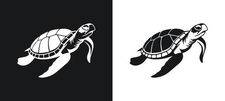 Turtle shape illustration artwork. vector