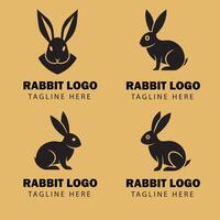 Minimal Rabbit Logo Design vector