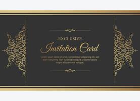 luxury invitation background style ornamental pattern vector