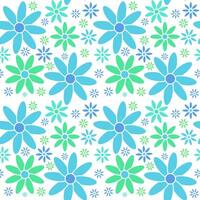 Simple floral seamless pattern. Decorative abstract flower graphic endless ornament. Backgrounds, wallpapers, baby surface design, textile, fabric, print, design papers, web, napkins vector