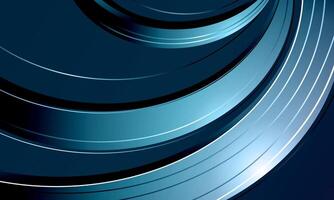 abstract blue line wave background. shiny curve shape. vector