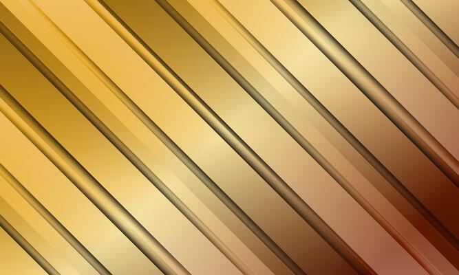 Siding cladding texture pattern. Wall covering surface for construction. Corrugated metal gold. diagonal stripes.