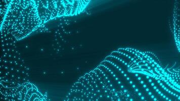 Disco wave animation with color-changing particles.Magical animation with bright particles through which pass rays of light for holidays,parties and music. video