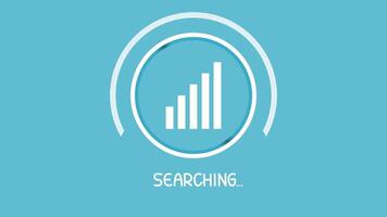 an illustration of signal search. Suitable for accessories for applications or software that require signals to operate video