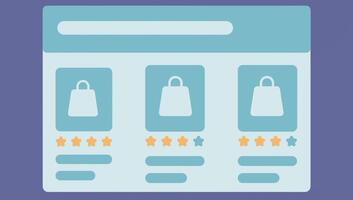 animation of buying from ecommerce website, Browsing products online, Ecommerce Shopping Concept. video
