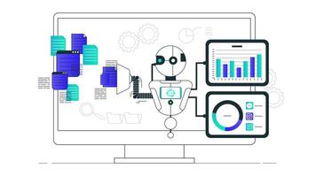 Robot Providing Data to Customer video