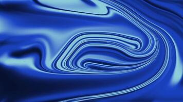 Smooth, flowing abstract pattern in vivid blue tones, resembling liquid waves and dynamic swirls with a glossy, reflective texture. video
