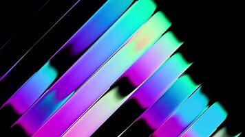 Seamless loop sci-fi futuristic VJ tunnel with liquid in blue tones. Abstract techno pattern. Fluorescent lights motion. Geometric bright neon background video