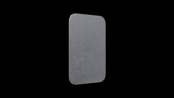 Pills Blister Pack Rotating on a Transparent Background. Seamless Loop. 4K video