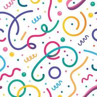 a colorful pattern with a lot of different shapes and colors vector