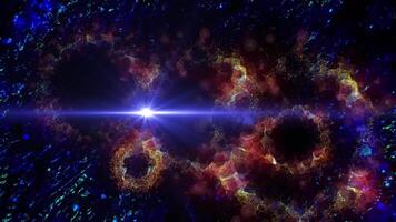 The holiday is just around the corner. A bright magical flash resembles multi-colored and fiery fireworks video