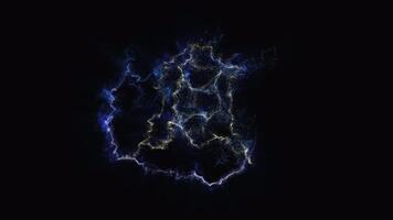 Face of Jesus. The image of a deity from different religions appears in the sky and crumbles into particles video