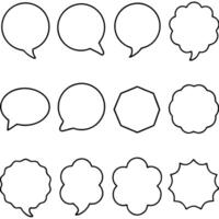 speech bubbles set of speech bubbles illustration vector
