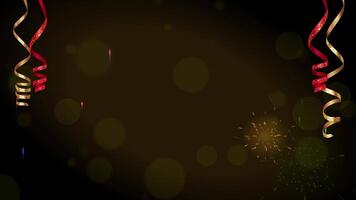 New Years Eve Bokeh Lights Loop Background video