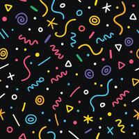 a colorful pattern with geometric shapes and lines vector
