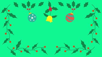 Christmas Ornament Animation. Suitable for Christmas and New Year Content. 2d animation 4k. Transparent Background. video