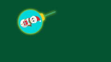 Christmas Ball Animation. Suitable for Christmas and New Year Content. 2d animation 4k. Transparent Background video