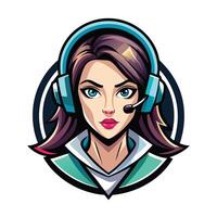 call center operator female avatar, call center operator, call center operator, call center operator, call vector
