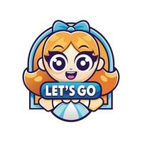 let's go logo design vector