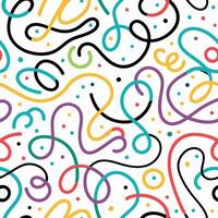 a colorful pattern with a bunch of shapes vector