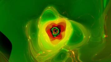 Red and Green Bright Glowing Tunnel Background VJ Loop l 4K video