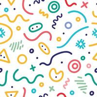 a colorful pattern with geometric shapes and lines vector