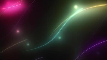 Abstract pattern speed line laser multicolor futuristic bright glowing neon background. video
