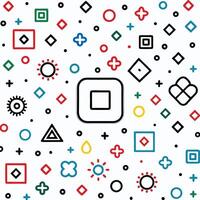 a colorful pattern with squares and squares vector
