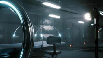 High tech laboratory with advanced equipment and futuristic design video