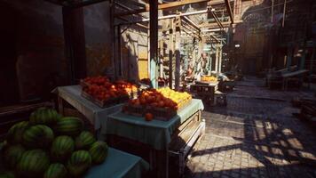 Abundance of Fruits and Vegetables on Display video