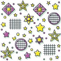 a pattern with stars and squares vector