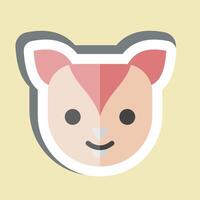 Sticker Xerus. related to Animals symbol. simple design editable vector