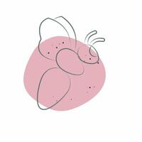 Icon Bee. related to Animals symbol. Color Spot Style. simple design editable vector