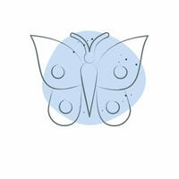 Icon Butterfly. related to Animals symbol. Color Spot Style. simple design editable vector