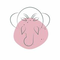 Icon Elephant. related to Animals symbol. Color Spot Style. simple design editable vector