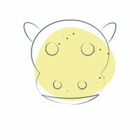 Icon Hippo. related to Animals symbol. Color Spot Style. simple design editable vector