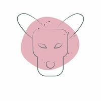 Icon Kangaro. related to Animals symbol. Color Spot Style. simple design editable vector