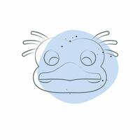 Icon Ostrich. related to Animals symbol. Color Spot Style. simple design editable vector