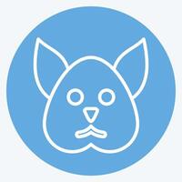 Icon Squirrel. related to Animals symbol. blue eyes style. simple design editable vector