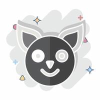 Icon Quoll. related to Animals symbol. comic style. simple design editable vector