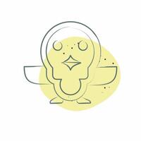 Icon Penguin. related to Animals symbol. Color Spot Style. simple design editable vector
